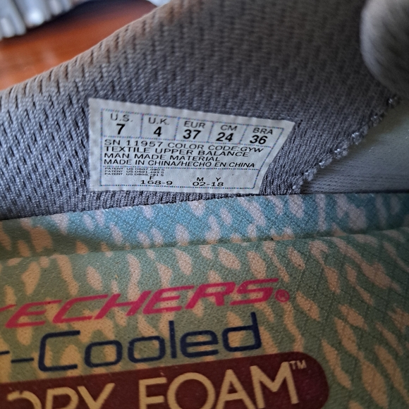 Skechers Womens Gray Sneakers - Picture 4 of 4